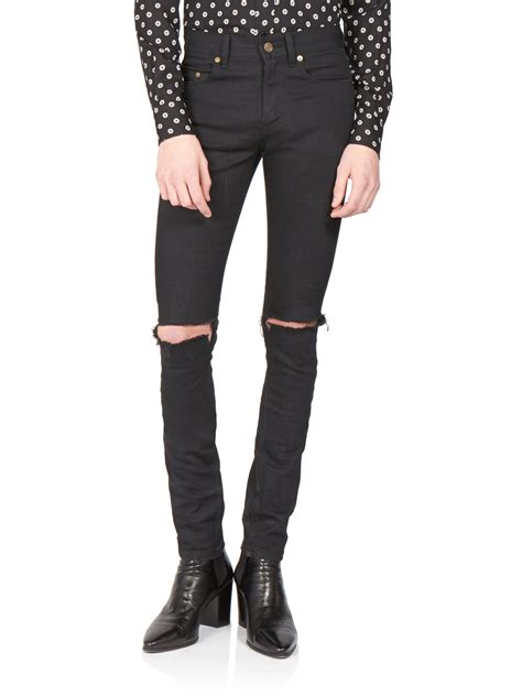 yves saint laurent men's jeans|saint laurent distressed jeans.